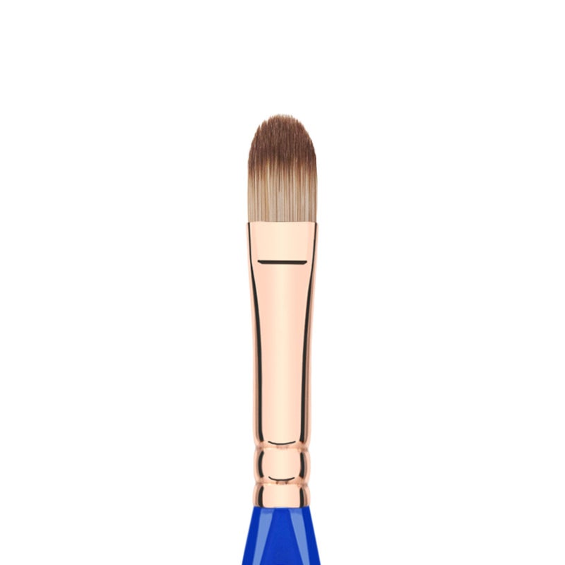 Bdellium Tools فرشاة مكياج احترافية من بدليوم تولز - مثلث ذهبي 937 خافي عيوب جريء - مع ألياف صناعية ناعمة ونباتية بالكامل، لدمج خافي العيوب (أزرق، 1 قطعة) - Image 5